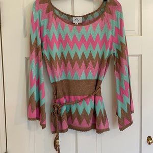 Milly of New York Zigzag Blouse